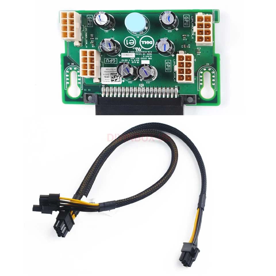 Dell Poweredge T630 T640 GPU Power Supply Expansion Board X7C1K w/Cable DRXPD - Image 3 of 4