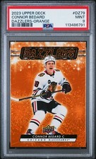 2023-24 Upper Deck Dazzlers Orange #DZ-79 Connor Bedard Blackhawks PSA 9
