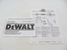 DeWALT Tool Instruction Manual Die/Strait Grinders Model DW880-DW882-DW887-DW888