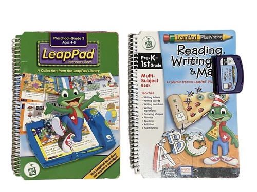 Leap Frog LeapPad Plus Writing Reading & Math Book W/ Cartridge ...