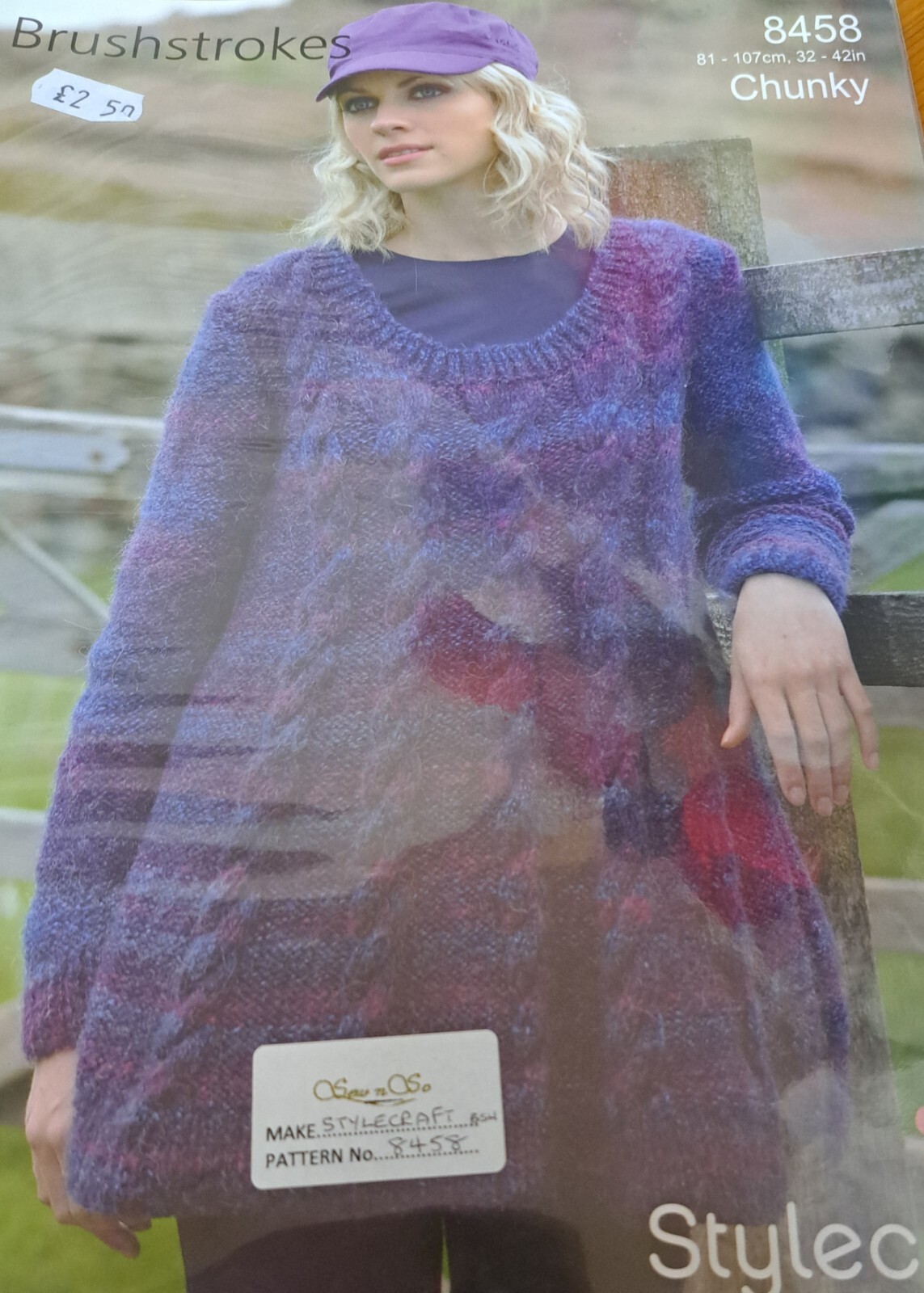 Stylecraft 8458- Chunky Adult Sweater Knitting Pattern