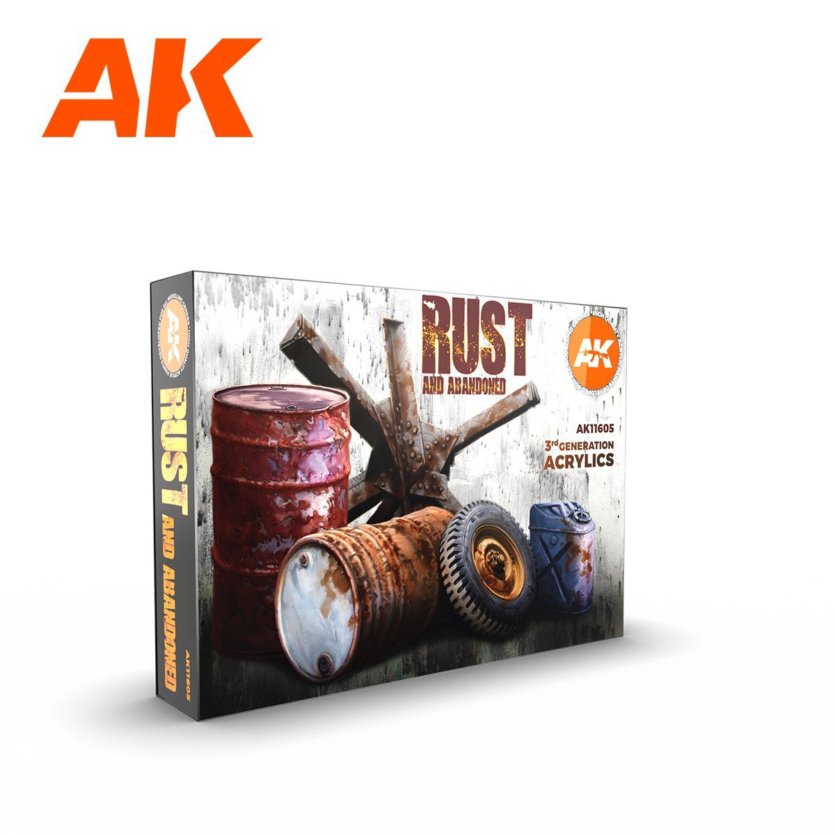 Thumbnail - Ak Interactive Rust And Abandoned Paint Set Farben 3rd Gen Acrylics