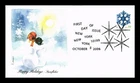 DR JIM STAMPS US COVER HOLIDAY SNOWFLAKES FIRST DAY ISSUE EDKEN CACHET