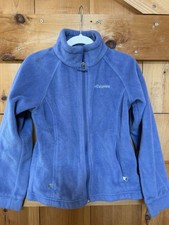 Columbia Girls' Fleece Benton Springs Full Zip Jacket Periwinkle Size S 7/8