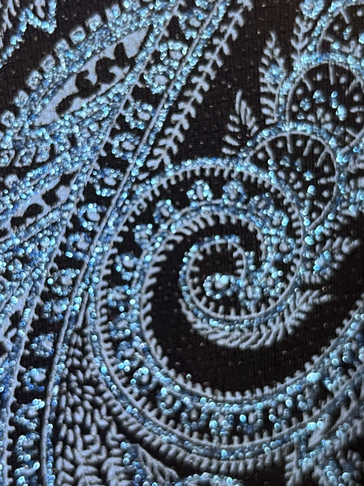 Vintage Onxy Nite Cardigan Set Womens Size M Blue Sparkle Event image 3