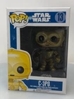 Funko Pop! Vinyl Star Wars C-3PO Small Font 2nd Release Blue Box #13 NOT MINT
