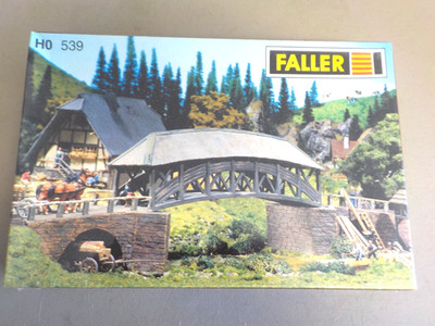 FALLER # 539 HO Old Covered Wooden Bridge - BRAND NEW SEALED - FREE SHIPPING