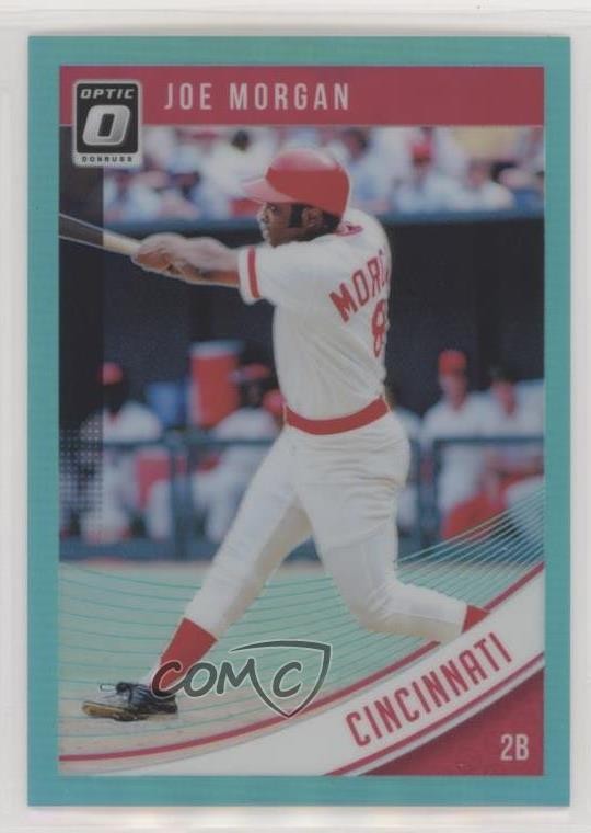 2018 Panini Donruss Optic Aqua Prizm 274/299 Joe Morgan #84 HOF 07uj