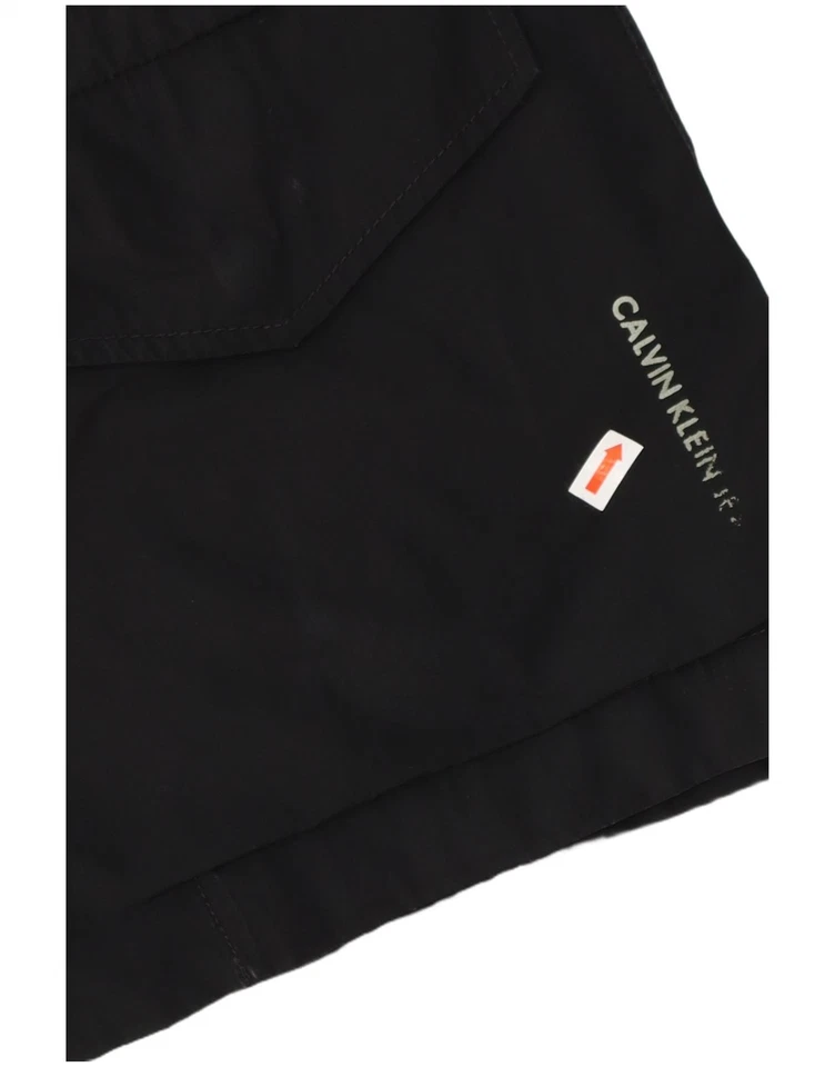 Chaqueta militar con capucha CALVIN KLEIN JEANS para hombre Reino Unido 38 mediana negra DK06 Foto 3 de 4