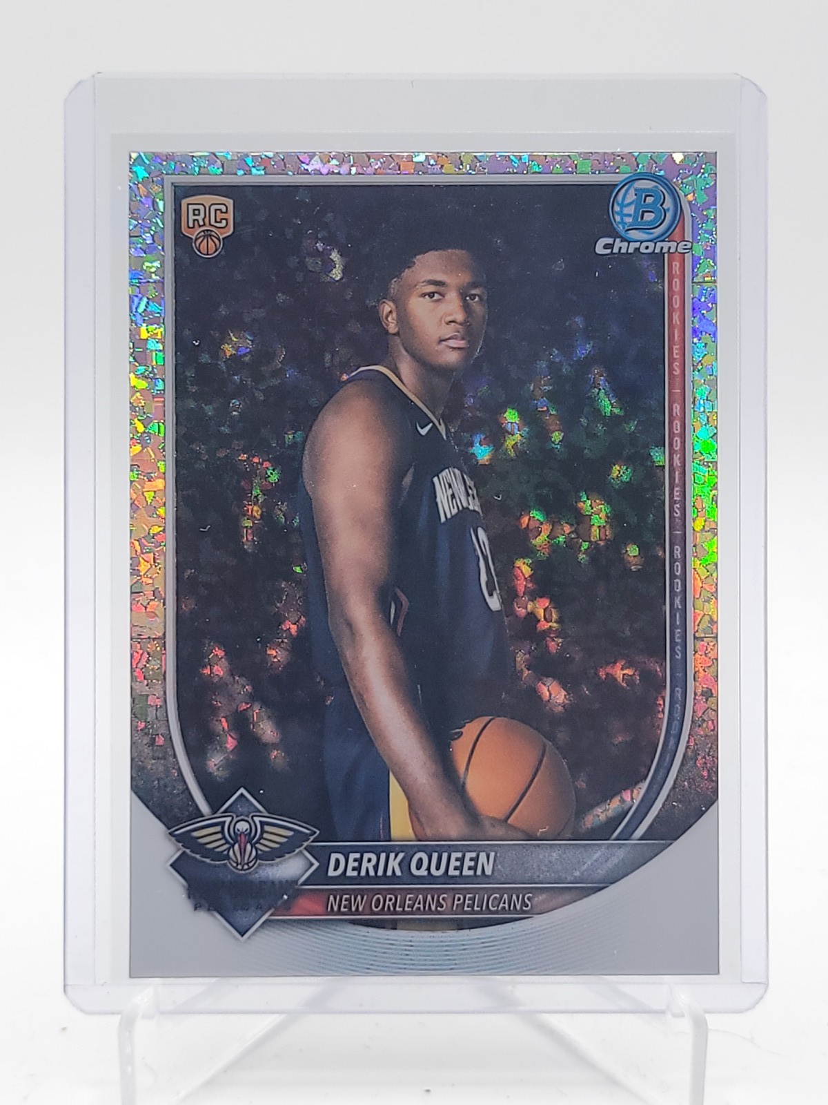 DERIK QUEEN 2025-26 BOWMAN CHROME MINI DIAMOND REFRACTOR ROOKIE #BCV-13 B Q5692