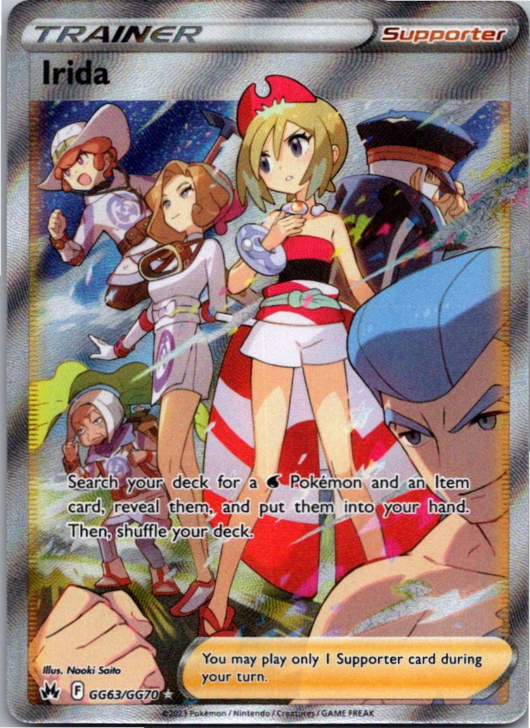 Irida GG63/GG70 Ultra Rare Crown Zenith Galarian Gallery Pokemon Holo Near Mint
