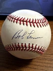 BOB LEMON 2 SIGNED AUTOGRAPHED OAL BASEBALL! Yankees, Indians!  HOF!