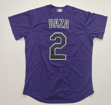 Yonathan Daza #2. Colorado Rockies. Baseball jersey Men's Size M.