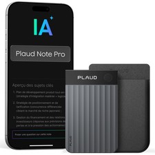 Plaud Note Pro Dictaphone Numérique IA Transcription Enregistreur 50h