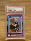 2024 Panini Donruss - Rated Rookie Drake Maye #379 Optic Preview Pink Prizm (RC)