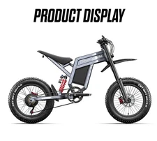 2000W E-Motorcycle 60V30AH Electric Dirt Bike 40MPH 20*4 E-Mountainbike Off-road