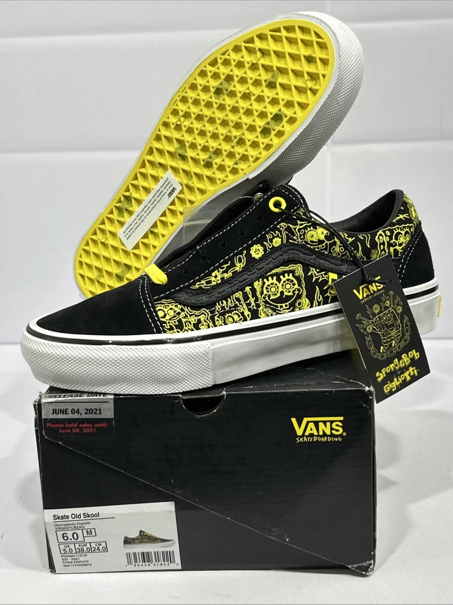 Vans x SpongeBob Gigliotti Skate Old Skool Shoes Black Yellow Men’s Size 11 NIB Size 6 - Vans Mike Gigliotti x SpongeBob SquarePants x Skate  main image 3