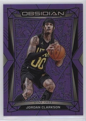 2023 Panini Obsidian Electric Etch Purple Flood 28/49 Jordan Clarkson #128 14lt