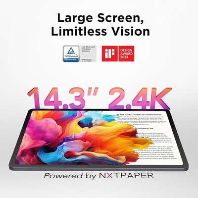 TCL NXTPAPER 14 9491G 256GB Tablet WI-FI Stylus & Flip Case Bundle