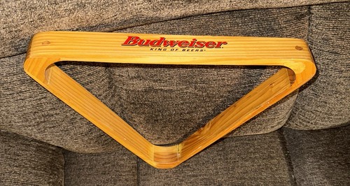 BUDWEISER BEER BILLIARD TRIANGLE POOL BALL RACK 8 Ball RARE KING OF BEERS - Picture 6 of 6