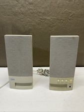 Vintage IBM Aptiva 1990s Computer Speakers Beige Only Left Speaker Works