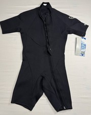 NEW EVO 3mm Shorty Wetsuit Unisex Small Black Front Closure