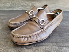 Gucci Men's Horsebit Brown Slip On Leather Loafers Sz 8.5.
