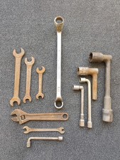 Lot 11 Clé Plate Mixte Oeil Pipe Tuyauter Peugeot SER Sam Armée Outil Ancien