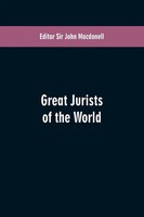 Great Jurists Of The World John Macdonell Taschenbuch Kartoniert / Broschiert
