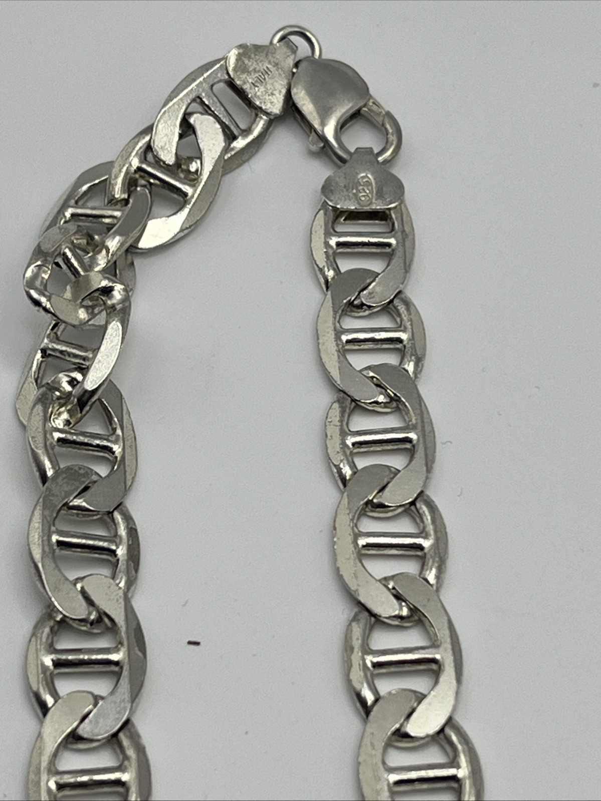 Solid Sterling Silver Gucci Link Chain Heavy-83.5… - image 11