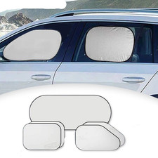 2pcs Car Windshield Sun Shade Foldable Rear Window Uv Heat Reflective Sun Visor 2pcs Car Windshield Sun Shade Foldable Rear Window Uv Heat Reflective Sun Visor