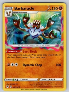 Barbaracle 107/196 Holo Rare Lost Origin