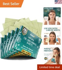 Superior Oil Control Blotting Sheets with Green Tea, 600 Makeup-Friendly Sheets