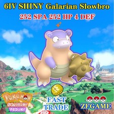   POKEMON 6IV SHINY Galarian Slowbro  EVS   SCARLET and VIOLET  Online delivery