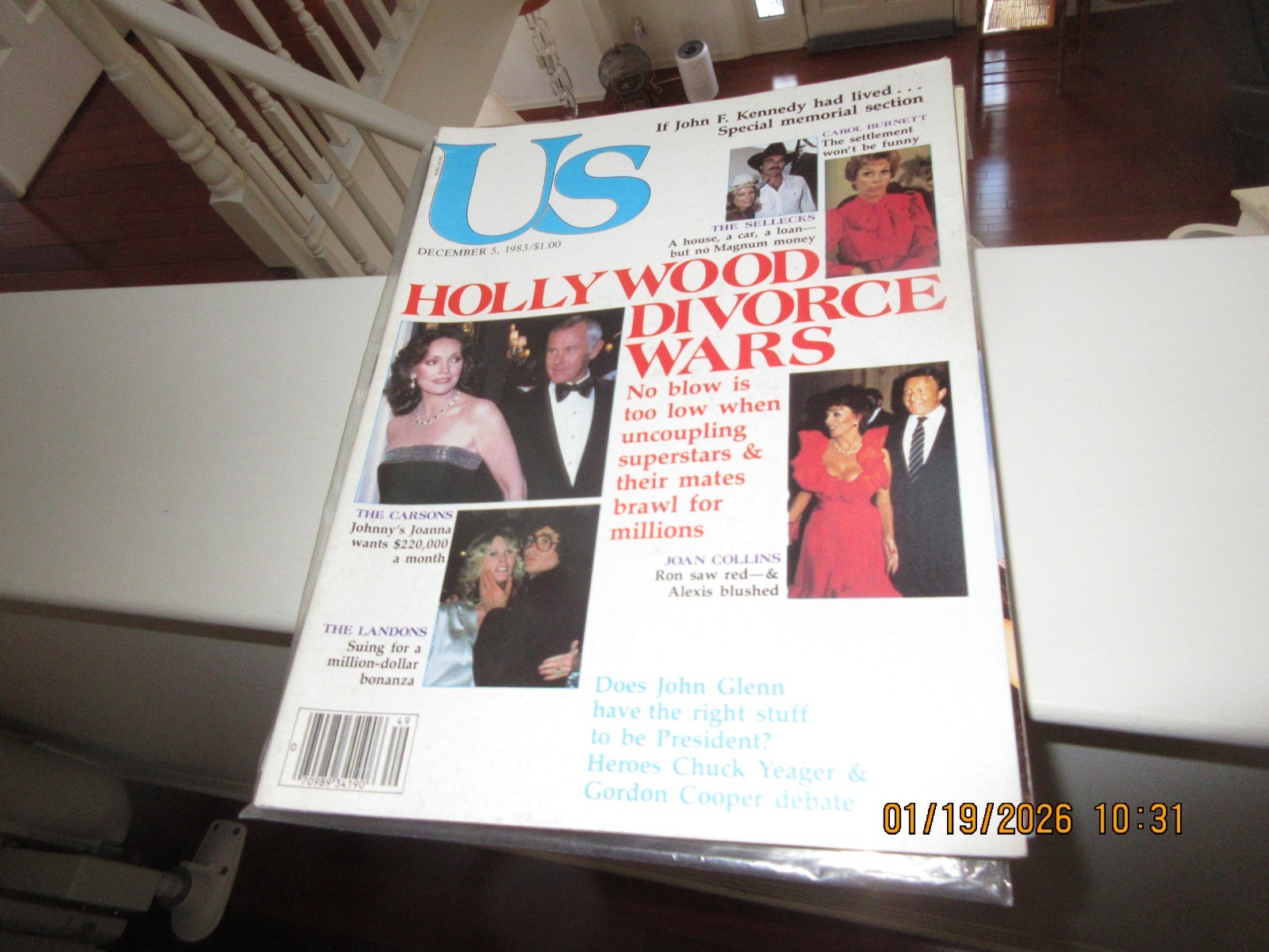 Us weekly, december 5, 1983, hollywood divorce wars, joan collins, the landons