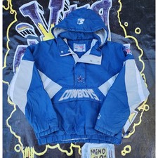 Vintage 90s Dallas Cowboys Starter Pro Line Pouch Space Font Jacket XL Womens
