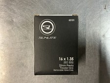 2 Pack Sunlite 16x1.35 ISO 305 32mm Presta Threaded Valve Inner Tubes