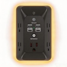 Outlet Extender with Night Light, Multi Plug Outlet Splitter, USB Wall Charge...