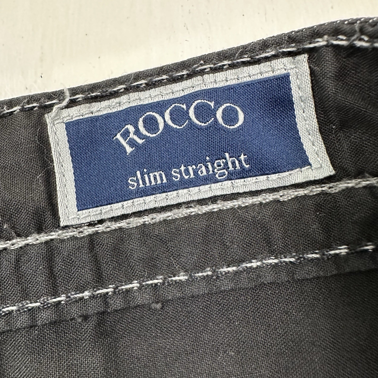 Y2K Express Rocco Jeans Mens 32x32 Black Slim Fit Straight Leg Hip-hop Skate thumbnail 9
