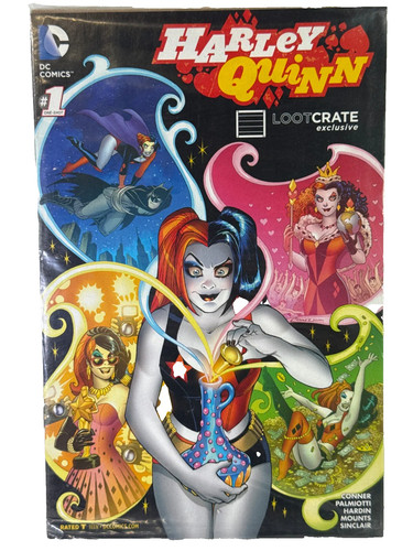 DC Comics #1 Comic Book Harley Quinn Loot Crate Variant Amanda Conner Cover 2016