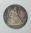 1855-O Seated Liberty Half Dollars w/ Arrows, Fine Details, Scratched & Cleaned