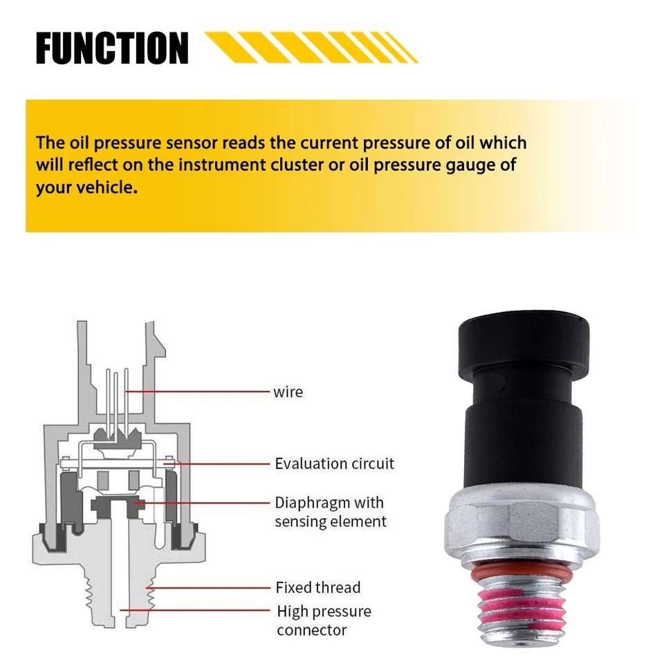 Nuevo sensor de interruptor de presión de aceite para Buick Cadillac Chevy GMC Hummer Isuzu Suzuki Foto 4 de 4