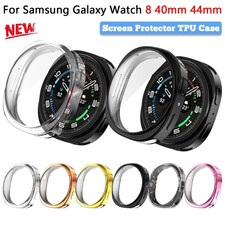 TPU Screen Protector Case Protective Cover For Samsung Galaxy Watch 8 40/44mm