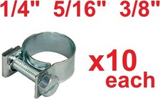 30pack 14 516 38 Fuel Injection Gas Line Hose Clamps Clip Pipe Clamp Set 30pack 14 516 38 Fuel Injection Gas Line Hose Clamps Clip Pipe Clamp Set