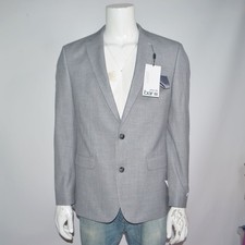 NWT BAR III Slim Fit Stretch Gray Check Two Button Sport Coat Sz 42R