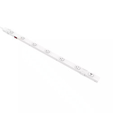 6 Ft. 6-Outlet 36 Inch Power Strip with 1 USB-A and 1 USB-C, White