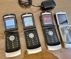 Lot of 4 Motorola RAZR V3m Flip Phones Silver Black Verizon/CDMA & Cingular/GSM — photo 9