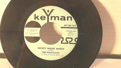 The Pussycats,Keyman 6000,''Mickey Mouse March''US,7''45,1963,PROMO,doo wop,Mint-
