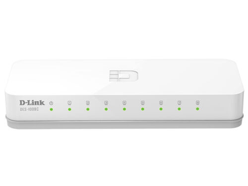 D-LINK DES-1008C Switch 8 Port 10/100Mbps HUB Ethernet LAN Network RJ45 - Picture 1 of 7