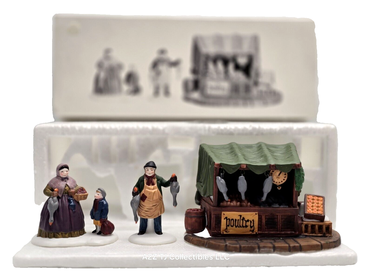 Department 56 Heritage Village POULTRY MARKET Handpainted